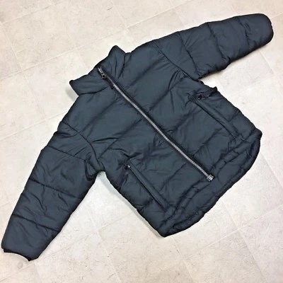 Abrigo Chaqueta de Invierno Resistente Oso Down Puffer Niño Pequeño Niño Niña Negro Cremallera Foto 1 de 4