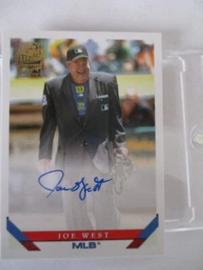 2023 Topps Archives Joe West on card AUTOGRAPH In One Touch - Picture 1 of 6