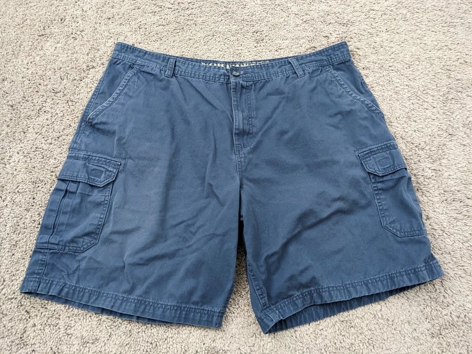 Northwest Territory Cargo Shorts Mens 42 Blue Cotton Casual Outdoors - Image 1 of 4