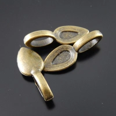 37627 Vintage Liga de Bronze Cola nas Fias Pingente Feito à Mão Joia Encontrando 50 peças - Imagem 1 de 4