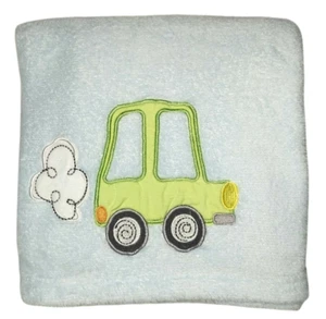 Snugly Baby Blue Green Car Fleece Blanket Lovey HTF Soft Cloud 30x40 - Picture 1 of 3