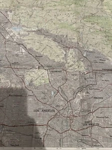 USGS Topographic Map 1979 LOs Angeles LA Vintage Rare - Picture 1 of 12