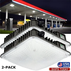 2Pack 70W LED Canopy Lights Gym Gas Station Lighting IP65 AC110-277V ETL Listed - Picture 1 of 20