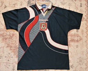 VINTAGE CYMRU WALES Soccer Jersey Football Shirt 1995 XL Away Strip #078 - Picture 1 of 4