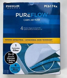 Nuovo con scatola Premium Guard Pureflow Lincoln Ford veicolo auto SUV filtro aria abitacolo PC6174x - Foto 1 di 2