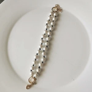8" Ann Taylor Glass Pearl Beads Bracelet Gift Chic Women Party Vacation Jewelry - Picture 1 of 3
