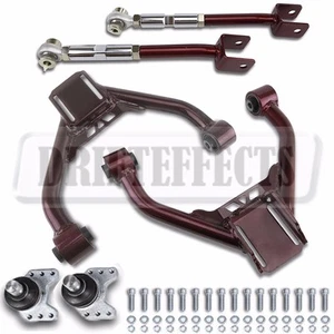 FOR 370Z 09-21 Z34 GODSPEED AJUSTABLE FRONT UPPER+REAR CAMBER ARM SUSPENSION SET - Picture 1 of 6