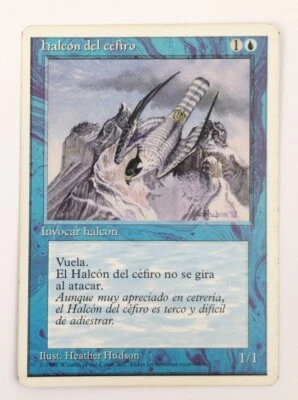 Magic The Gathering MTG - Zephyr Falcon - 4th Edition 1995 (Spanish) ~ LP/MP - Image 1 of 2