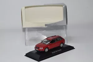 B2 1:43 MINICHAMPS AUDI A4 AVANT RED DEALER NMIB - Picture 1 of 18