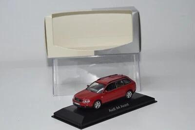 B2 1:43 MINICHAMPS AUDI A4 AVANT RED DEALER NUOVO CON SCATOLA - Immagine 1 di 4