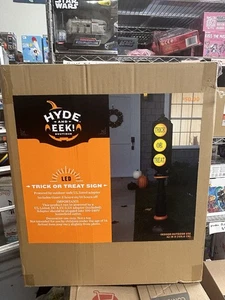 Hyde And Eek Trick Or Treat Sign NEW! Rare! LED Halloween sign - Picture 1 of 1
