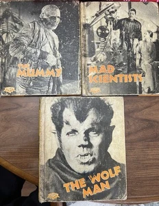 Crestwood House Monster Series. The Mummy,the Wolfman, Mad Scientist Rare - Picture 1 of 12