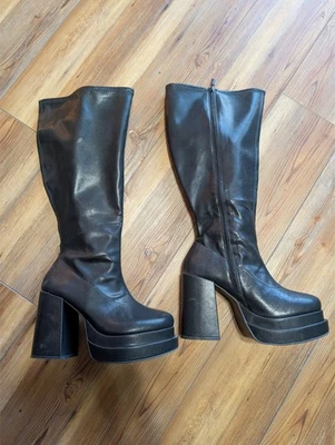 Torrid Stretch Double Platform Boot Black Women’s Size 11 - Image 1 of 4