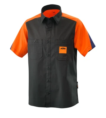 NEW KTM Mechanic Shirt Orange/Black Size Large 3PW220005804 - Image 1 of 4