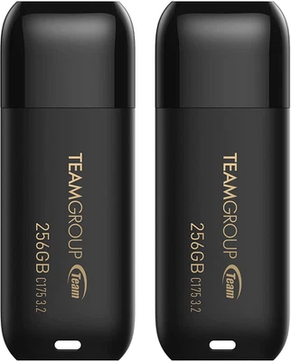TEAMGROUP C175 256GB 2 Pack USB 3.2 Gen 1 (USB 3.1/3.0) Read 100Mb/S Flash Thumb - Image 1 of 4