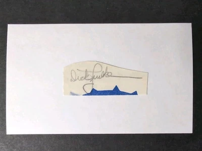 Dick Luebke (d.1974) Signed Autograph Cut Debut 1962 Baltimore Orioles - Image 1 of 2