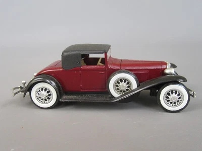 D594 Vintage 1977 Solido 55 France Cord L29 Coupé 1929 Wine Red 1:43 Age Golden - Image 1 of 4