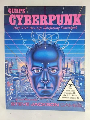 GURPS Cyberpunk RPG(1st Ed, 1990) Sourcebook Steve Jackson Games Vintage RPG - Image 1 of 4