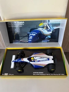 A.SENNA - WILLIAMS RENAULT FW 16 GP San Marino 1994 Minichamps 1:18 - Foto 1 di 16