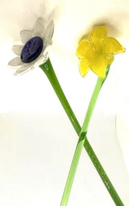 Vintage mundgeblasene Glasblumen - Bild 1 von 7