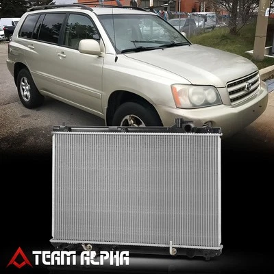 Radiador de repuesto de fábrica de aluminio para Toyota Highlander 3.0 2001-2003 2452 Foto 1 de 4