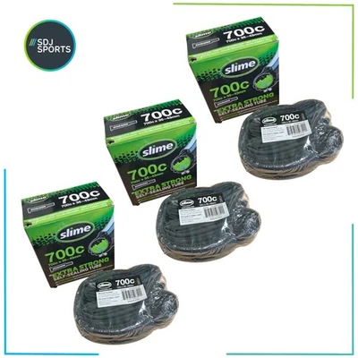 Slime Inner Tube 700 x 35/43C Self Healing Bike Tubes Schrader Valve x3 - Image 1 of 4