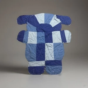Baby blanket handmade puppy blue toddler - Bild 1 von 8