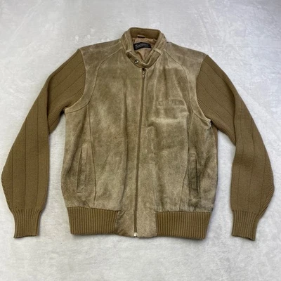 True Vintage Sears Sportswear Mens Suede Knit Bomber Jacket - Large - Image 1 of 4