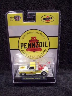 Camión de remolque GMC Sierra Grande 15 1975 Pennzoil M2 Machines edición limitada. Foto 1 de 3