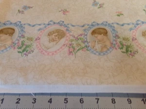 34" X 45" VINTAGE EARLY ENCHANTMENTS BABY GIRL/BOY \BORDER/VIP CRANSTON NEW #940 - Picture 1 of 7