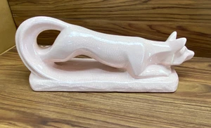 Beautiful Royal Haeger Ceramic Lt. Pink Fox 6052 20" Heavy Grazing Looks Awesome - Picture 1 of 15