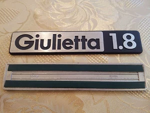 sigla GIULIETTA 1.8 alfa romeo scritta posteriore fregio originale rear sign - Picture 1 of 1