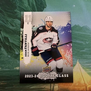 Adam Fantilli 2023-24 Upper Deck Series 2 ROOKIE CLASS Card #RC-25 BLUE JACKETS - Picture 1 of 2