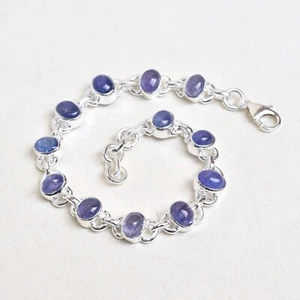 Natürliches Tansanit Armband 925 Sterling Silber blau Tansanit Armband - B069 - Bild 1 von 3