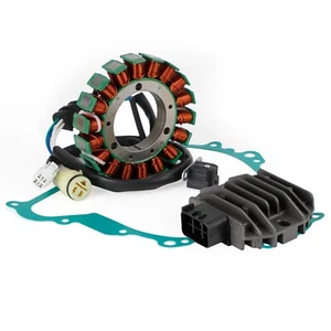 Magneto Stator + Voltage Rectifier + Gasket For Yamaha YFM450 Grizzly 450 07-16 - Picture 1 of 7
