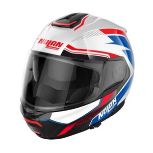 Casco Modulare Nolan N100-6 SURVEYOR N-COM METAL WHITE/METAL BLACK