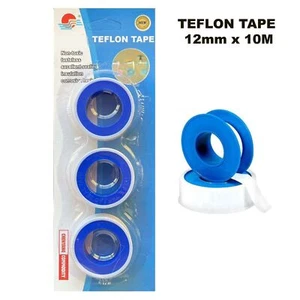 3PK Teflon Tape white thread sealing water plumbing tape Teflon All-Purpose - Picture 1 of 2