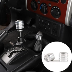 For Toyota FJ Cruiser 07-21 Gear Head Decorative Cover Aluminum Alloy Silver 2PC - Picture 1 of 12