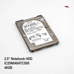 Hitachi IC25N040ATCS05 40GB 2.5" Inch Notebook Laptop HDD Hard Drive 08K109 - Picture 1 of 3