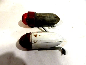 2-Vintage Delta Bicycle Tail Lights I-Plastic 1-Aluminum - Picture 1 of 6