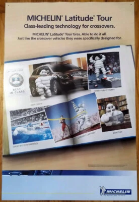 MICHELIN TIRES LATITUDE TOUR POSTER, 24" x 36"'; 2008 Brand New; Laminated - Image 1 of 3