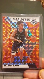 2019-20 Mosaic Brandon Clarke Debut Orange 277 Grizzlies - Picture 1 of 2