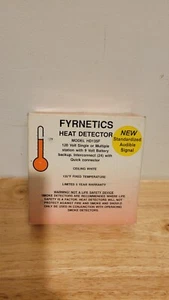 Vintage Fyrnetics Heat Detector Model HD 135F - Picture 1 of 14