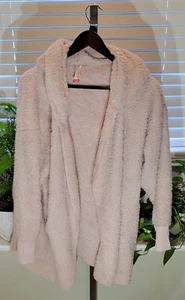 No Boundaries Light Pink Faux Sherpa Fur Cardigan Ladies XXL - Picture 1 of 3