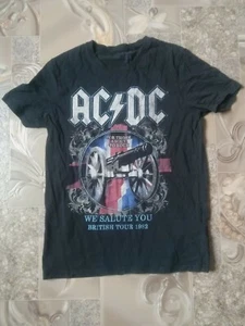 AC/DC AC DC Men's Vintage T-shirt For Those About To Rock We Salute You Size L - Picture 1 of 3