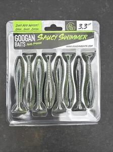 Googan Baits GSW-33-SES Saucy Plastic Wacky Worm Green Glitter - Bild 1 von 1