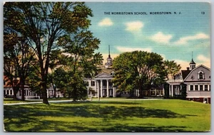 Vtg New Jersey NJ The Morristown Prep School For Boys Linen View Postcard - Picture 1 of 2