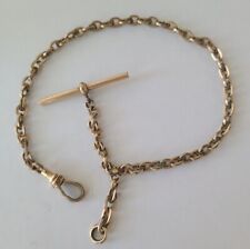Antique R.F.S. & Co. Gold Filled Pocket Watch Chain Neat Links 11" 