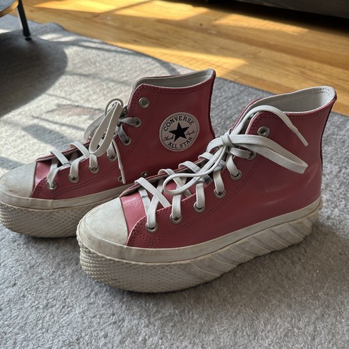 Converse Metallic soze 7 5 rosa plateau donna