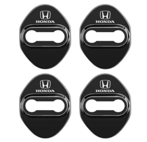 Cubiertas protectoras de cerradura de puerta de acero inoxidable negro Honda CR-V Civic HR-V 4 piezas - Imagen 1 de 2